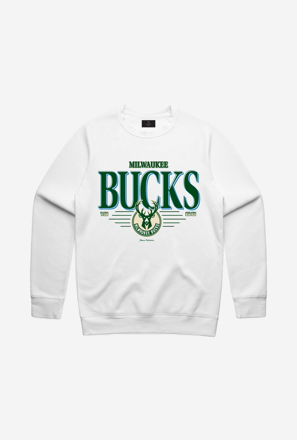 Milwaukee Bucks  Signature Crewneck - White