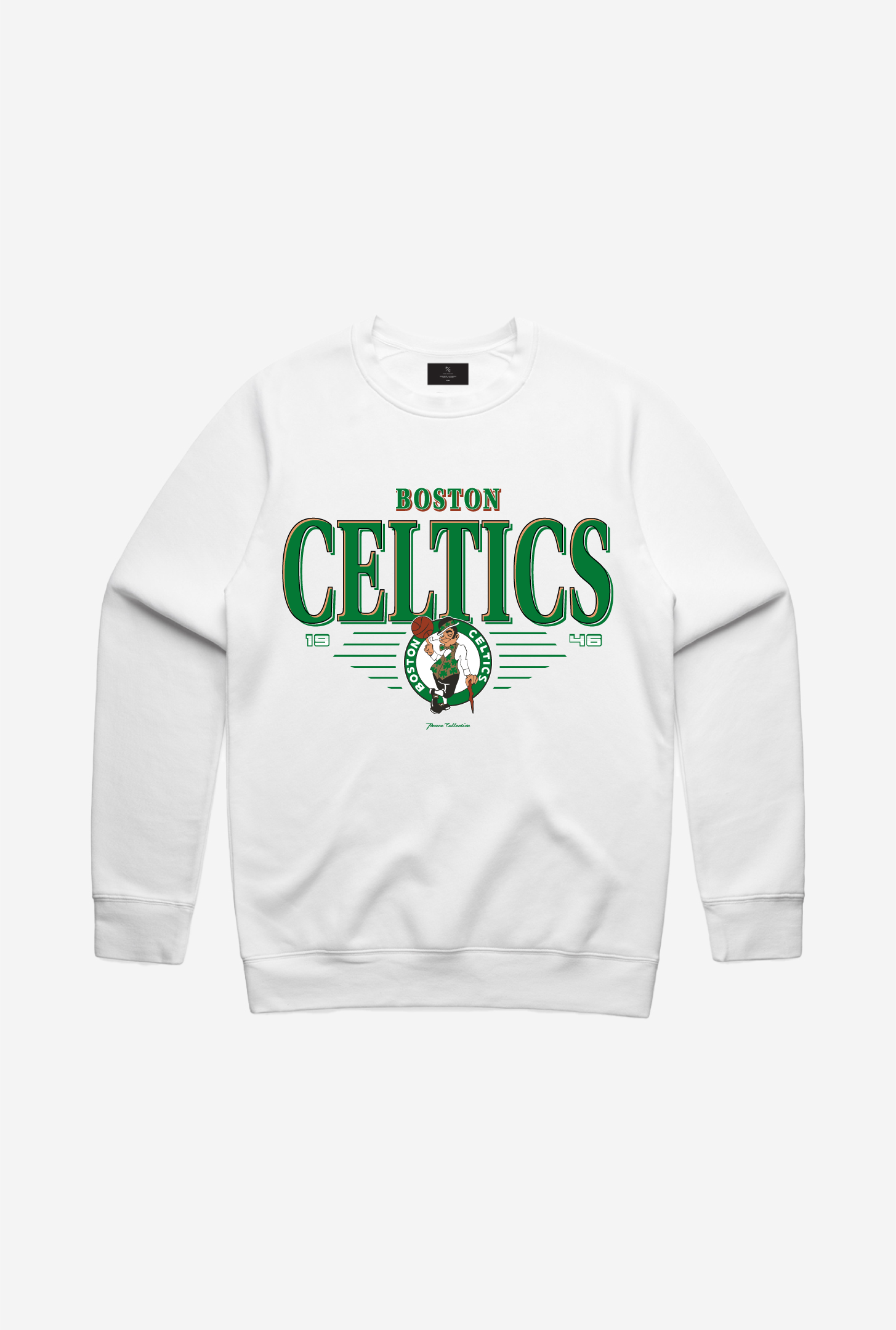 Boston Celtics Signature Crewneck - White