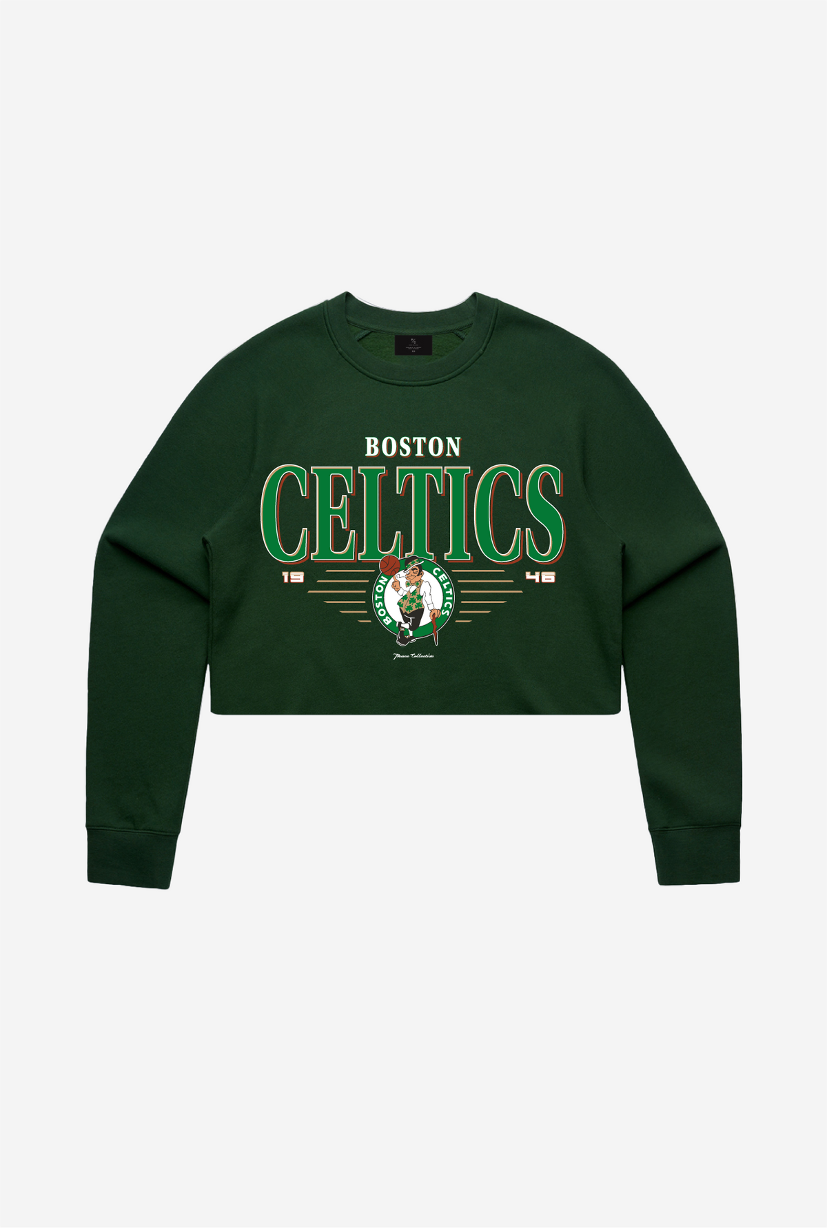 Boston Celtics Signature Cropped Crewneck - Forest Green