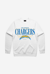 Los Angeles Chargers Throwback Crewneck - White