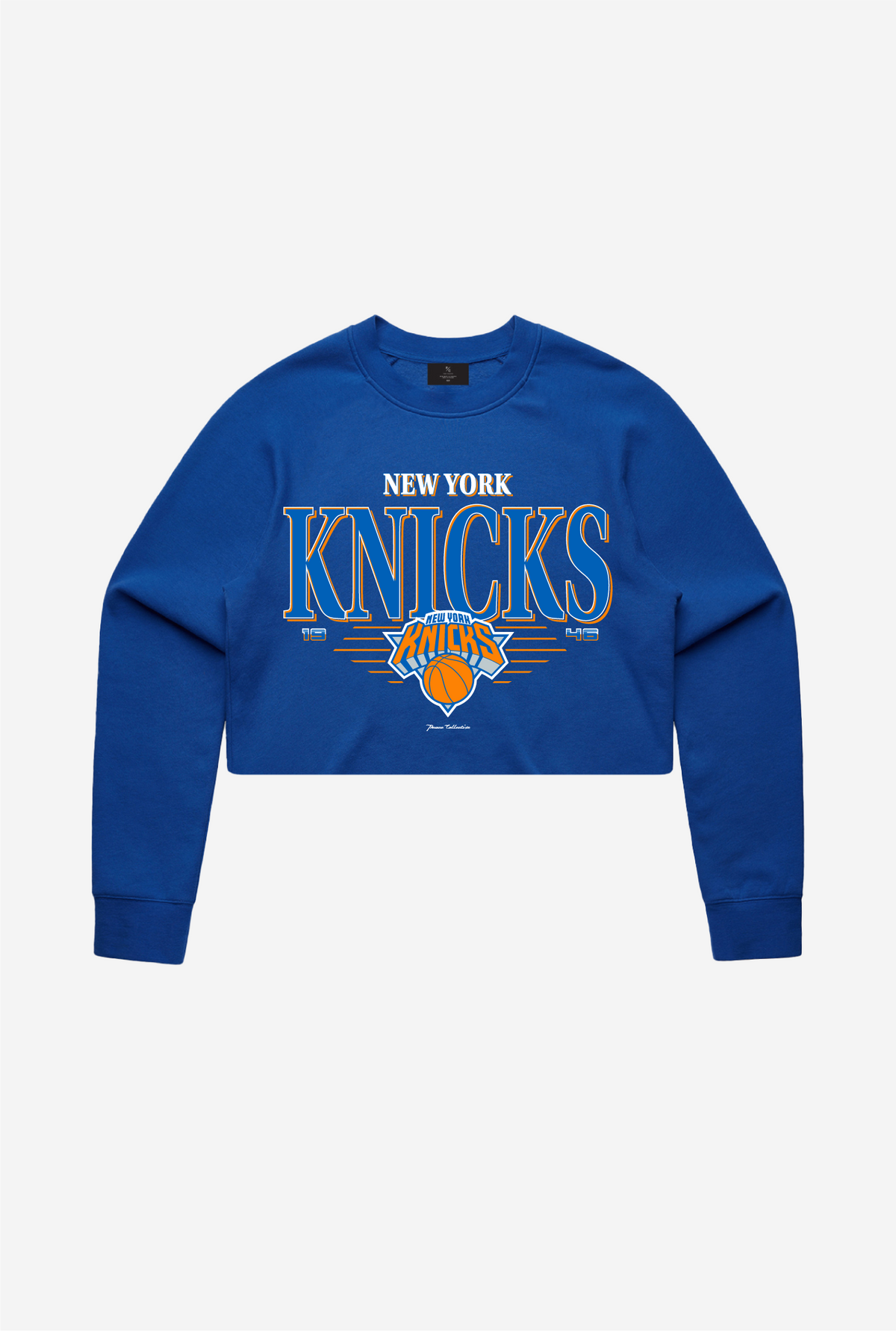 New York Knicks Signature Cropped Crewneck - Royal