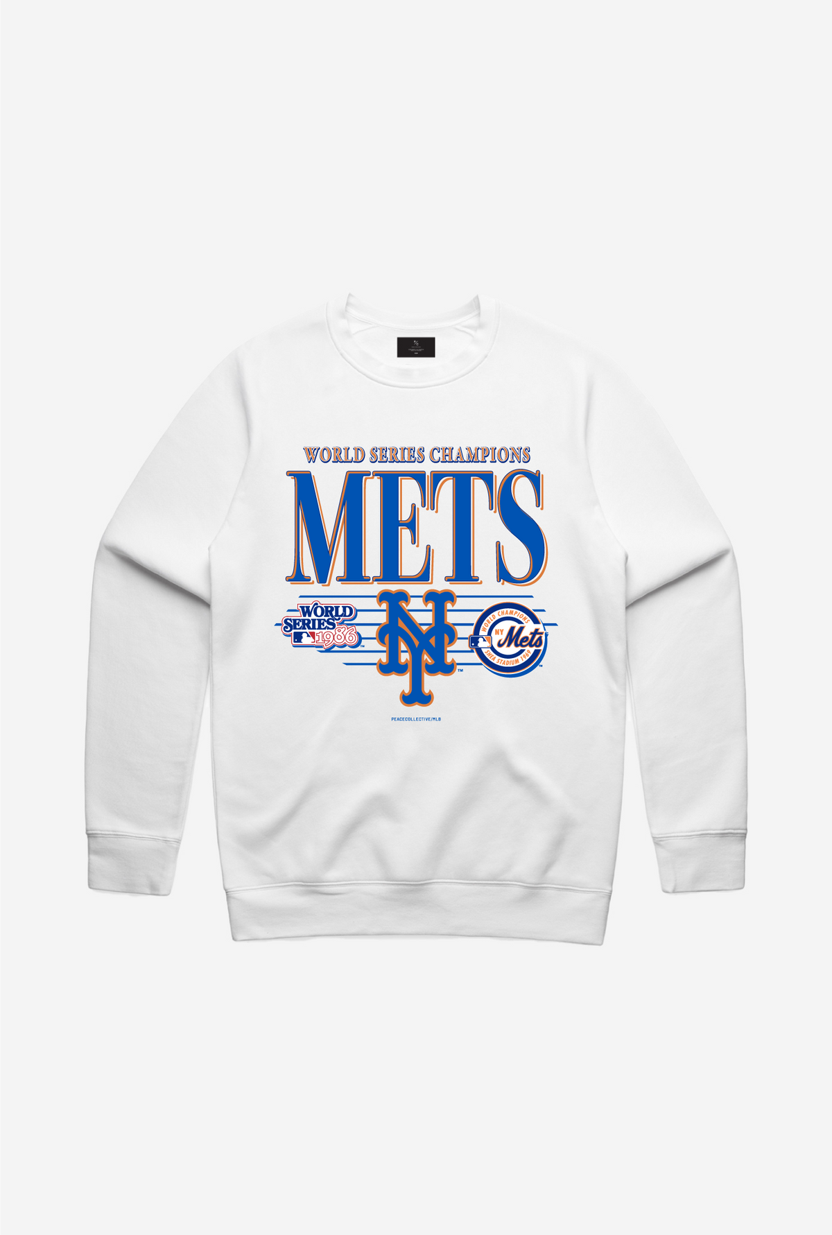New York Mets Throwback Rundhalsausschnitt - Weiß