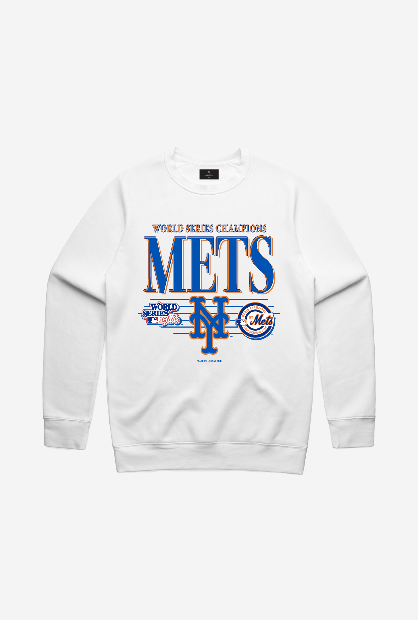 New York Mets Throwback Crewneck - White