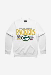 Green Bay Packers Throwback  Crewneck - White