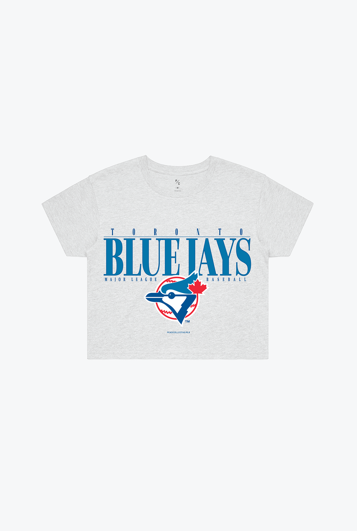 Toronto Blue Jays Cropped T-Shirt - Ash