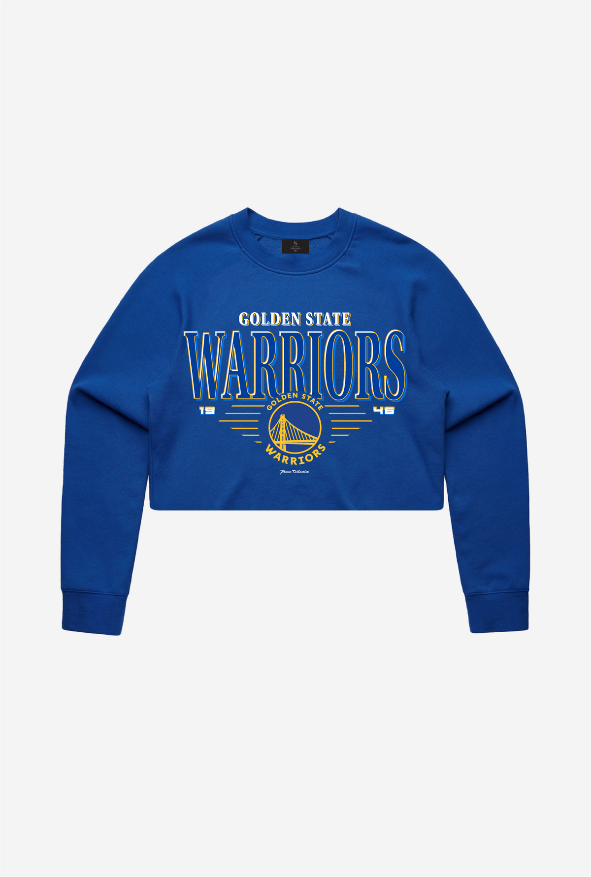 Golden State Warriors Signature Cropped Crewneck - Royal