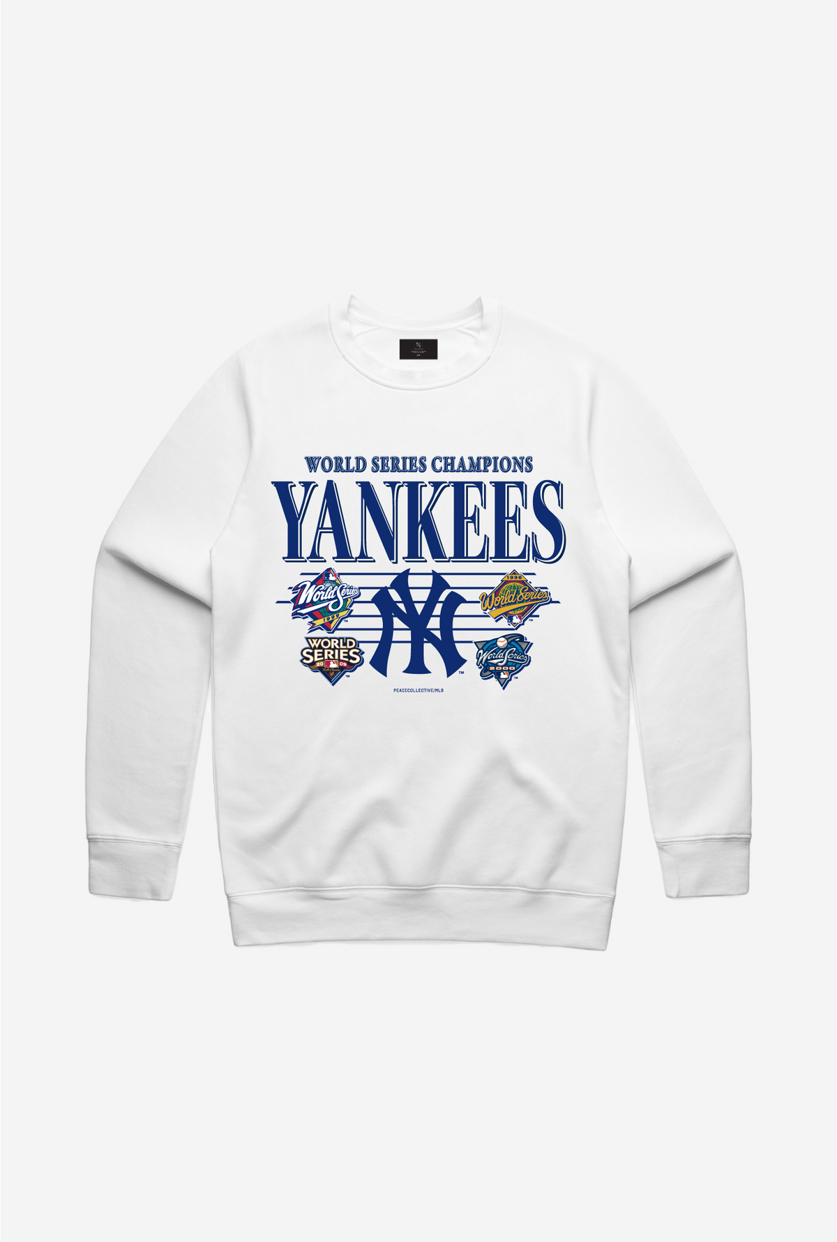 New York Yankees Throwback Crewneck - White