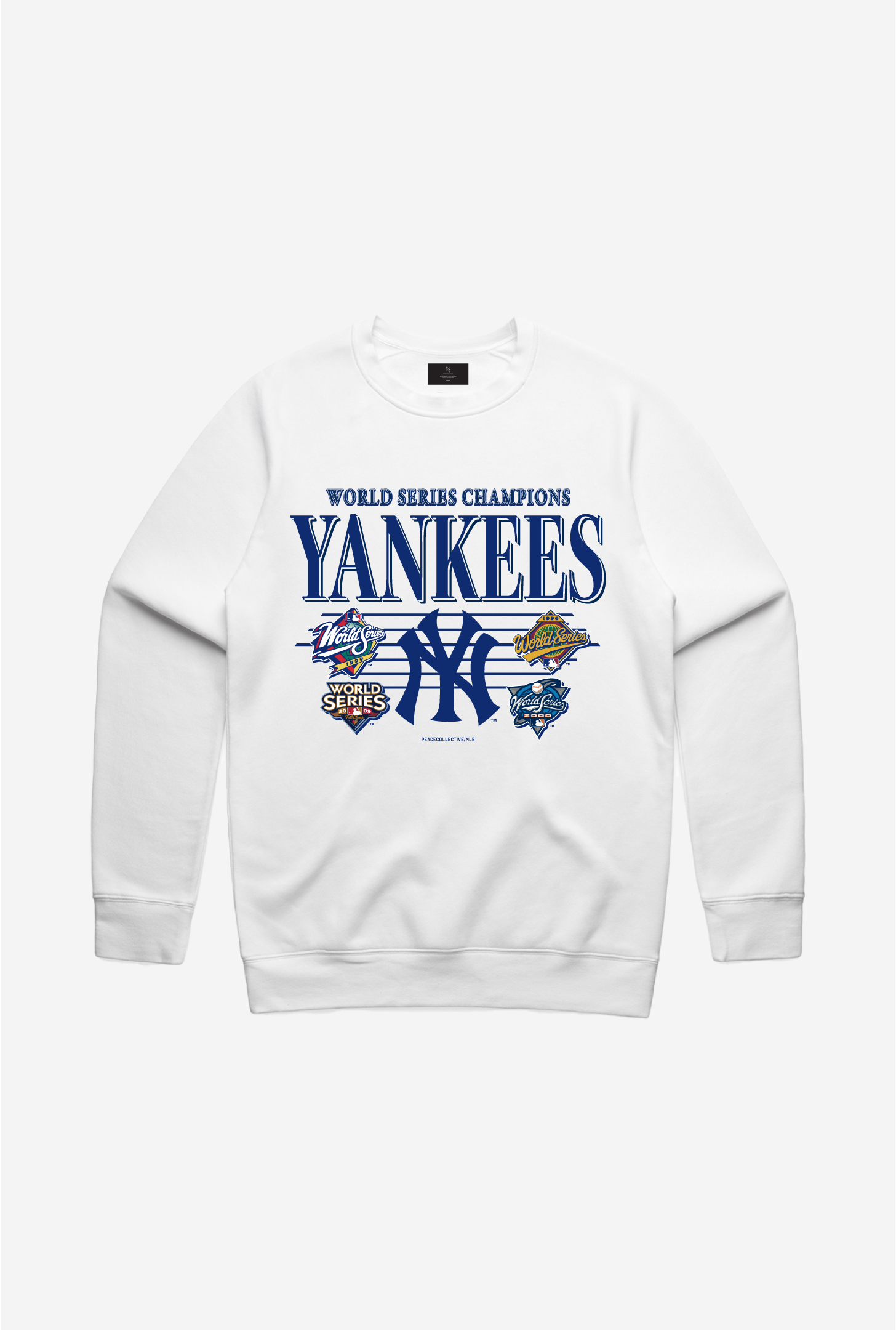New York Yankees Throwback Crewneck - White