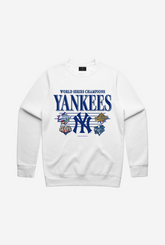 New York Yankees Throwback Crewneck - White