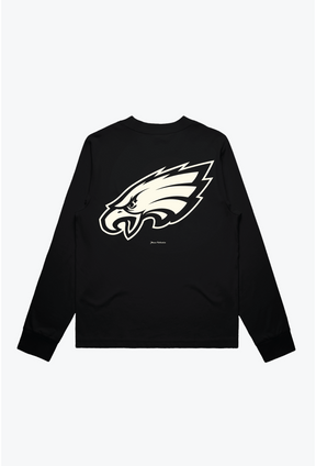Philadelphia Eagles Women's Mock Long Sleeve - Black