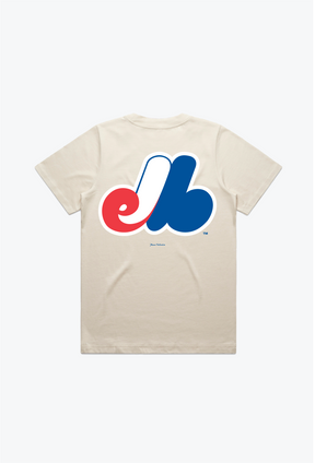 Montreal Expos Women's Heavyweight T-Shirt - Natural
