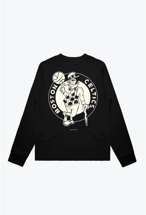 Boston Celtics Women's Mock Long Sleeve - Black