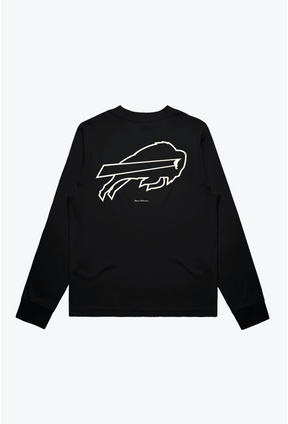 Buffalo Bills Women's Mock Long Sleeve - Black