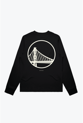 Golden State Warriors Women's Mock Long Sleeve - Black