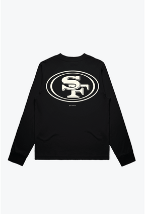 San Francisco 49ers Women's Mock Long Sleeve - Black