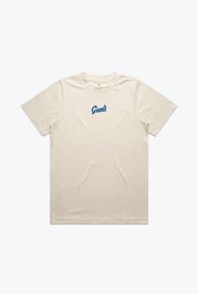 New York Giants Women's Heavyweight T-Shirt - Natural