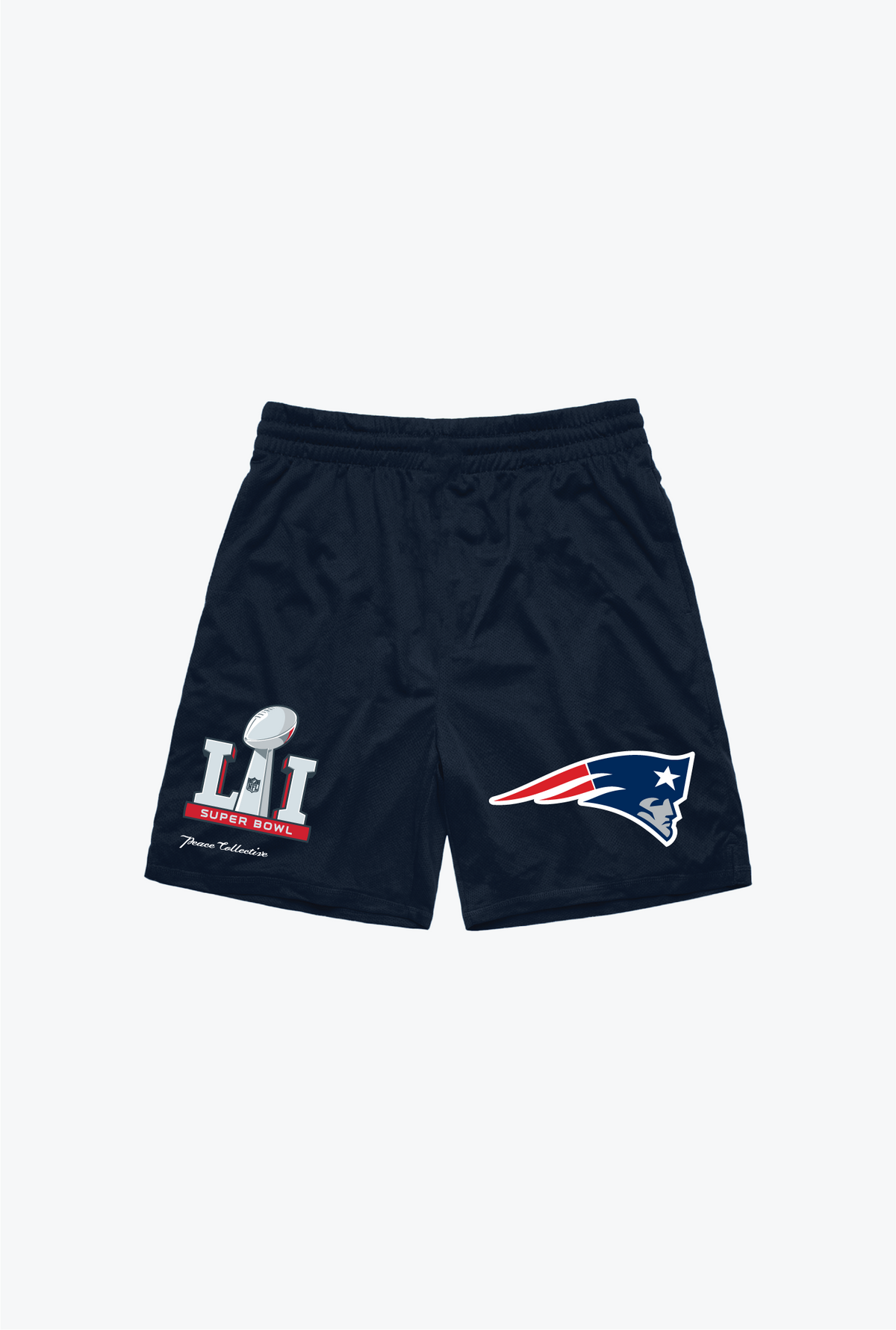 New England Patriots Super Bowl LI Mesh Shorts - Black