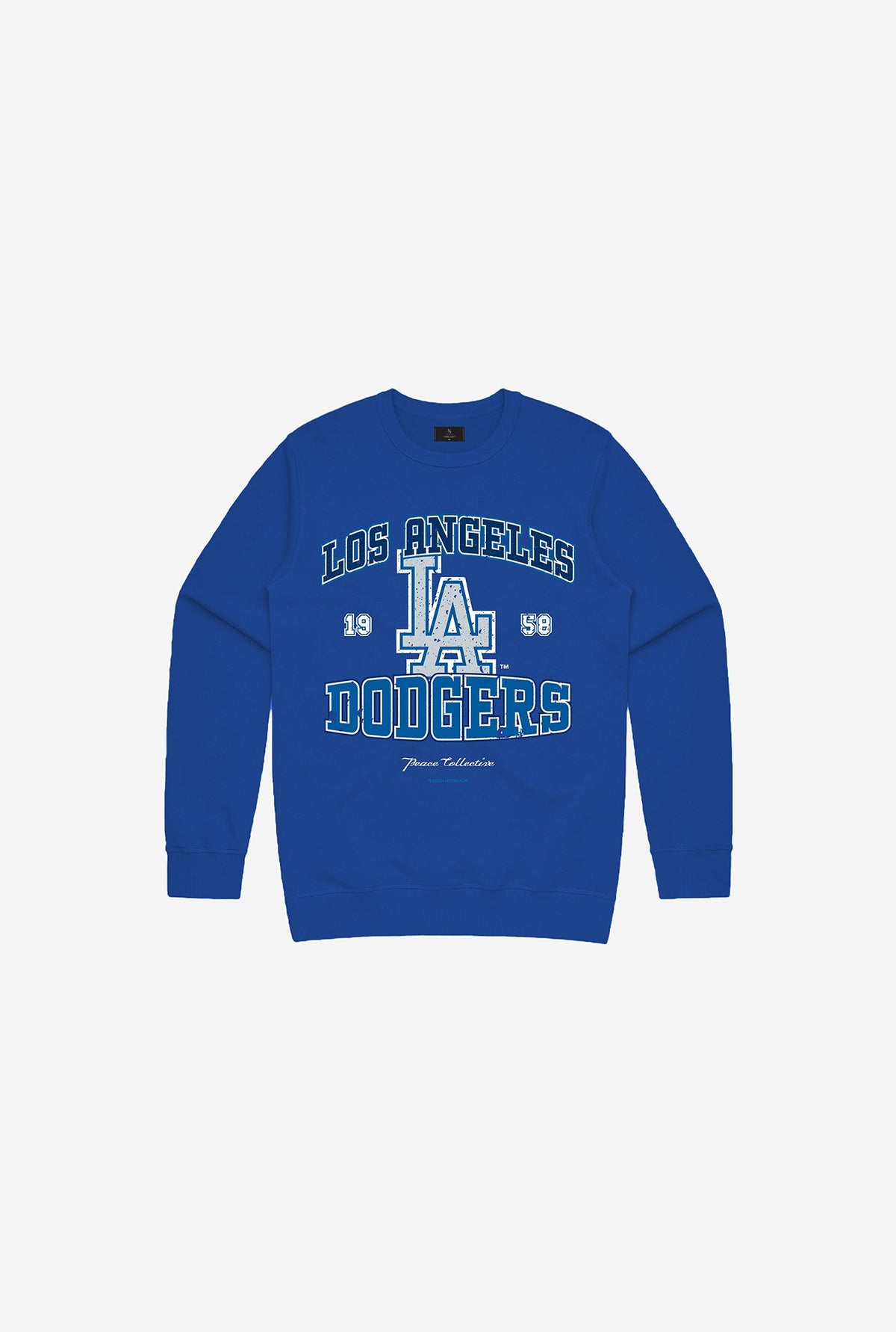 Los Angeles Dodgers Vintage Washed Kids Crewneck - Royal