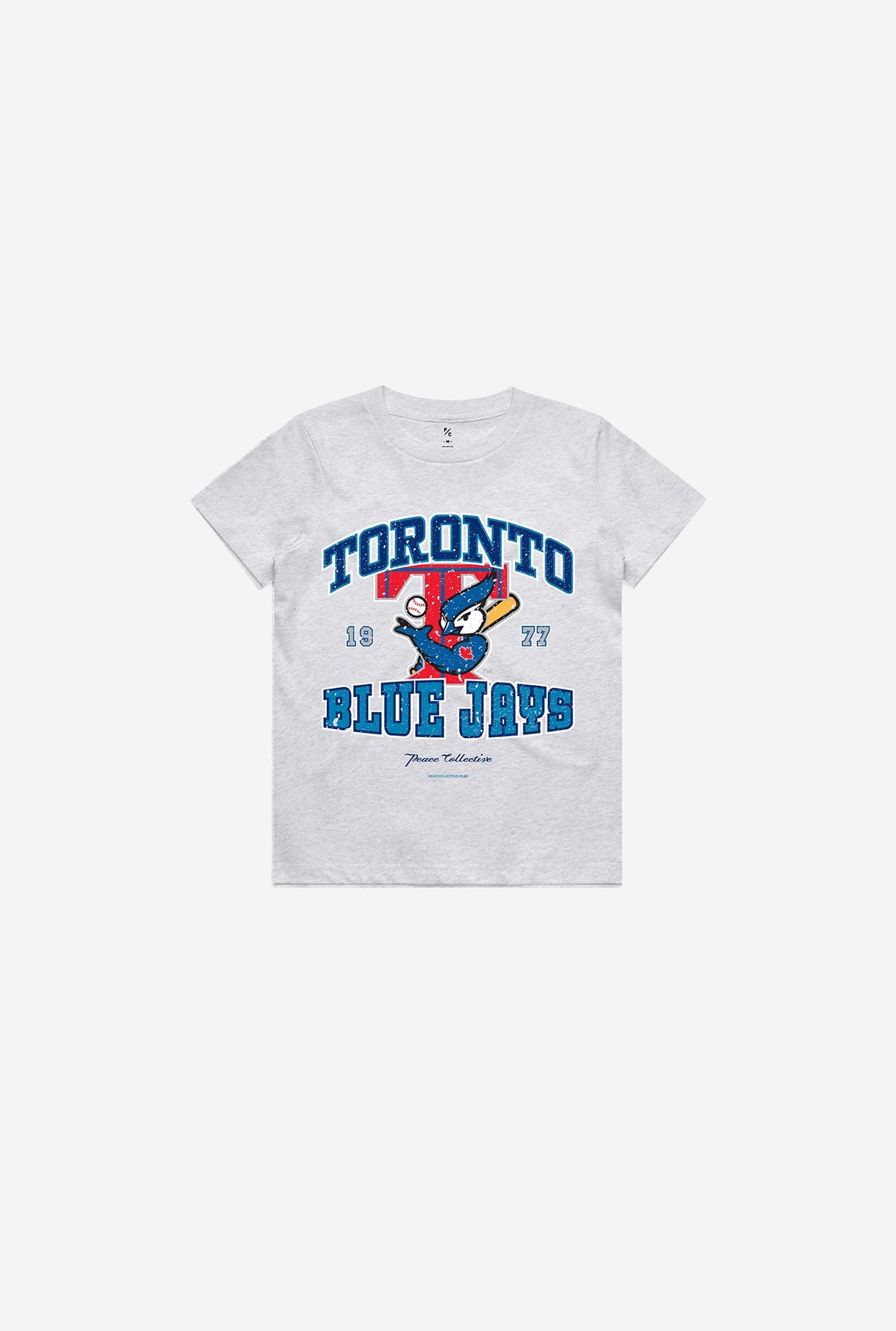 Toronto Blue Jays Vintage Washed Kids T-Shirt - Ash