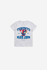 Toronto Blue Jays Vintage Washed Kids T-Shirt - Ash