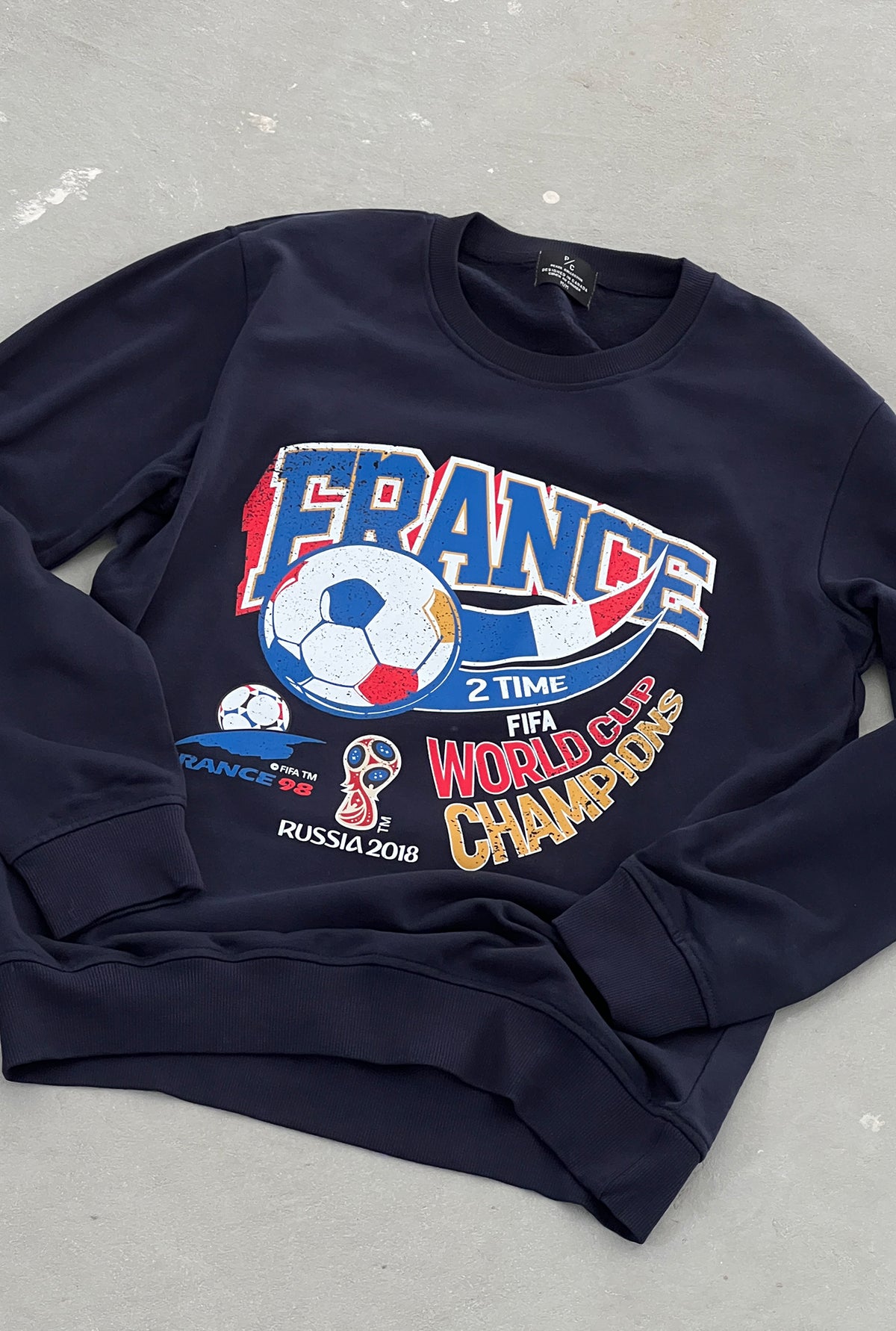 FIFA Historic World Cup Team France Crewneck - Navy
