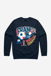 FIFA Historic World Cup Team France Crewneck - Navy