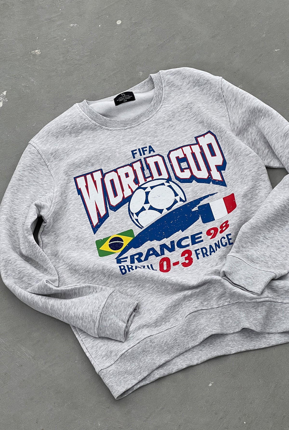 FIFA World Cup France 1998 Final Crewneck - Ash