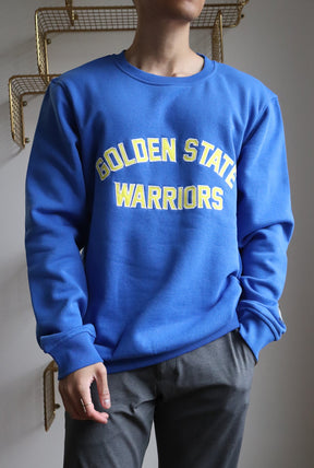 NBA 75th Golden State Warriors Collegiate Crewneck - Royal
