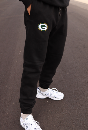 Green Bay Packers Logo Heavyweight Jogger - Black