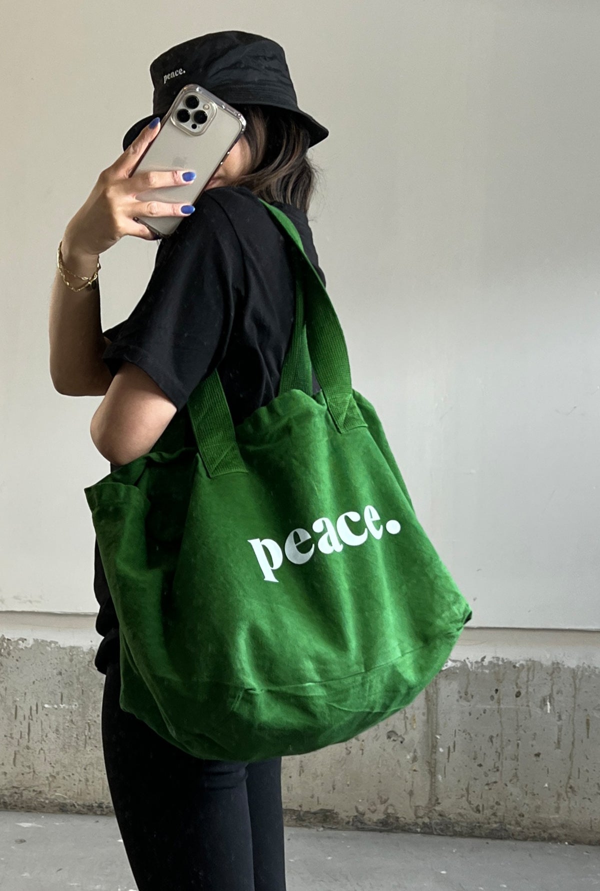 Peace Tote Bag - Green