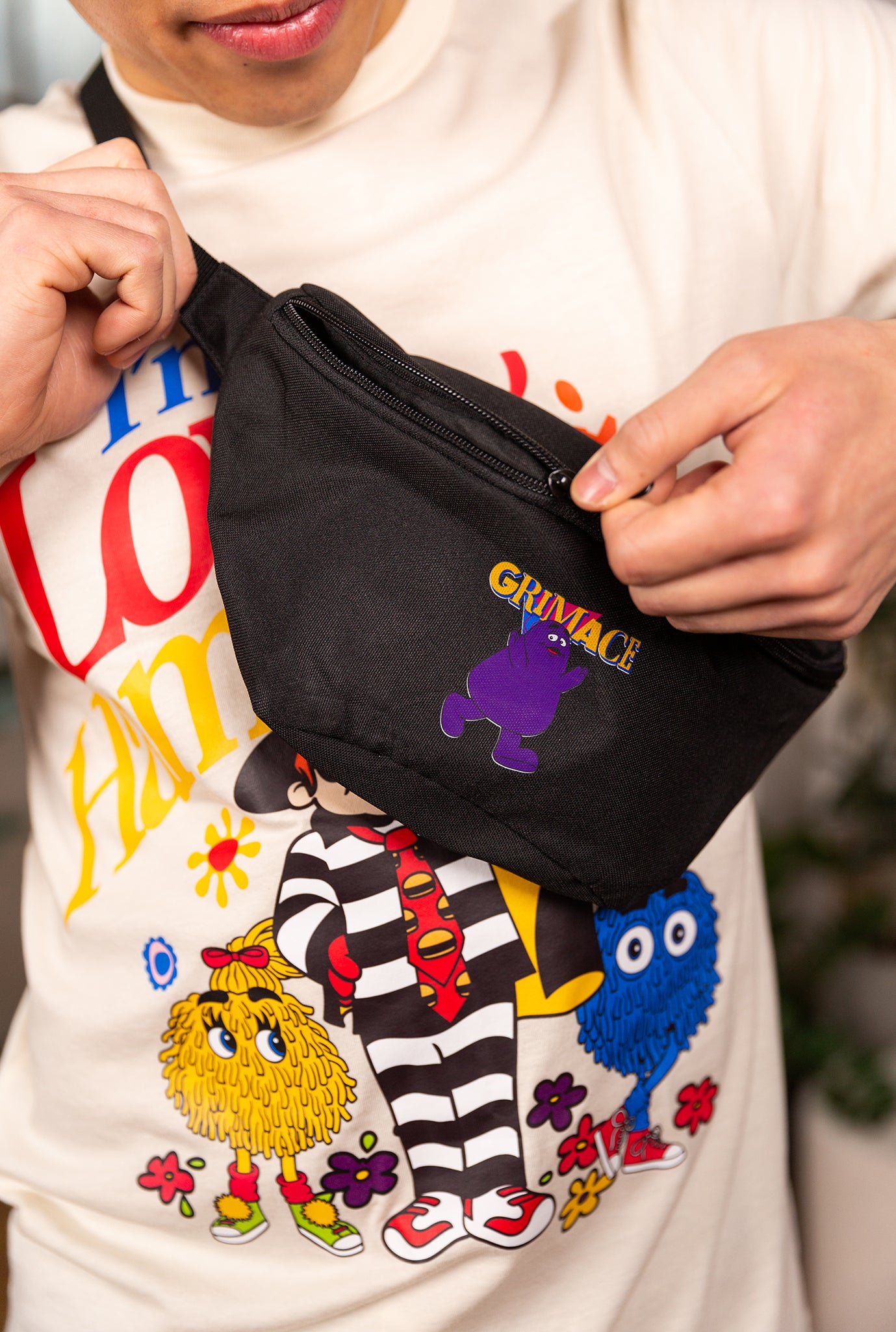 Grimace Fanny Pack - Black