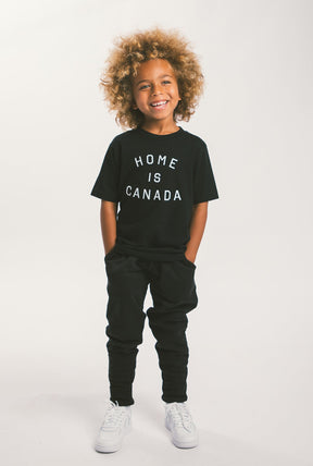 Home is Canada Kids T-Shirt - Black