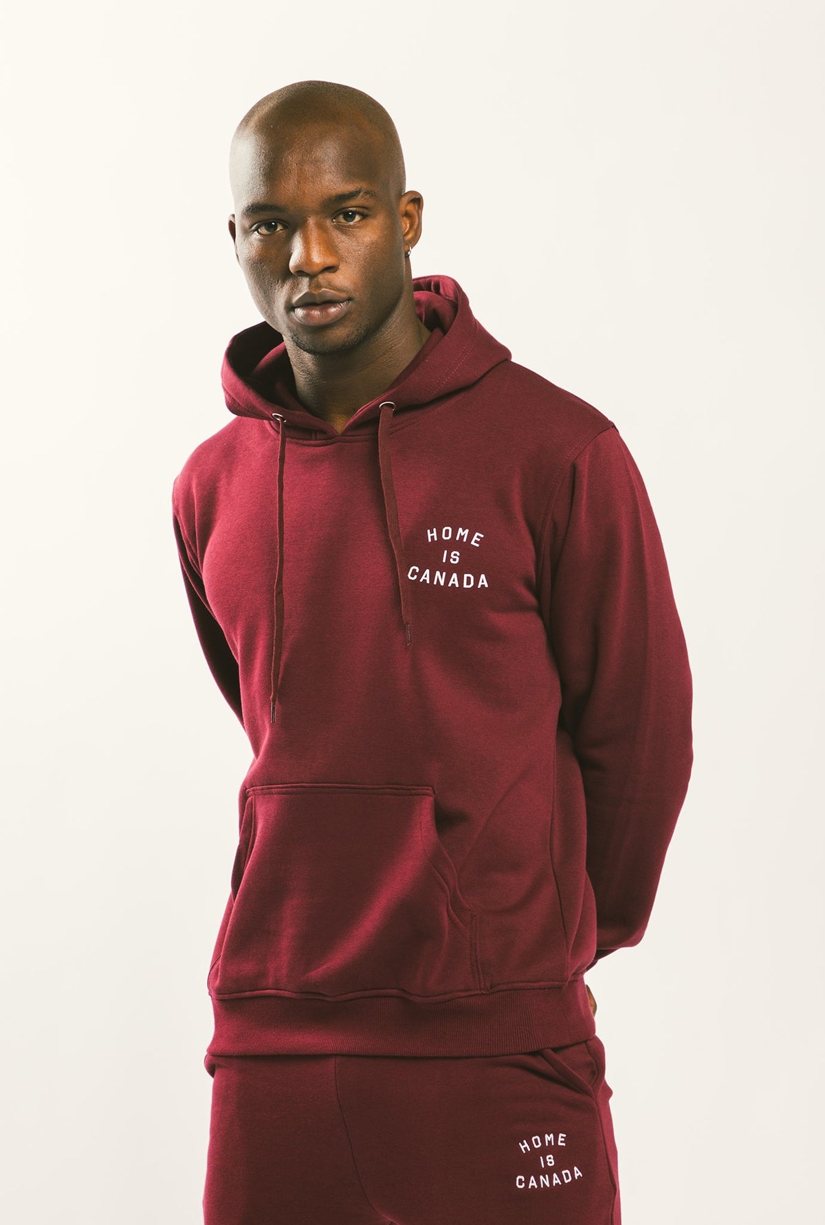Home is Canada Crescent Hoodie - Maroon