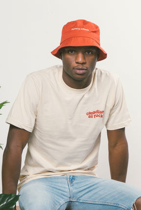 Home is Canada Minimal Bucket Hat - Maroon