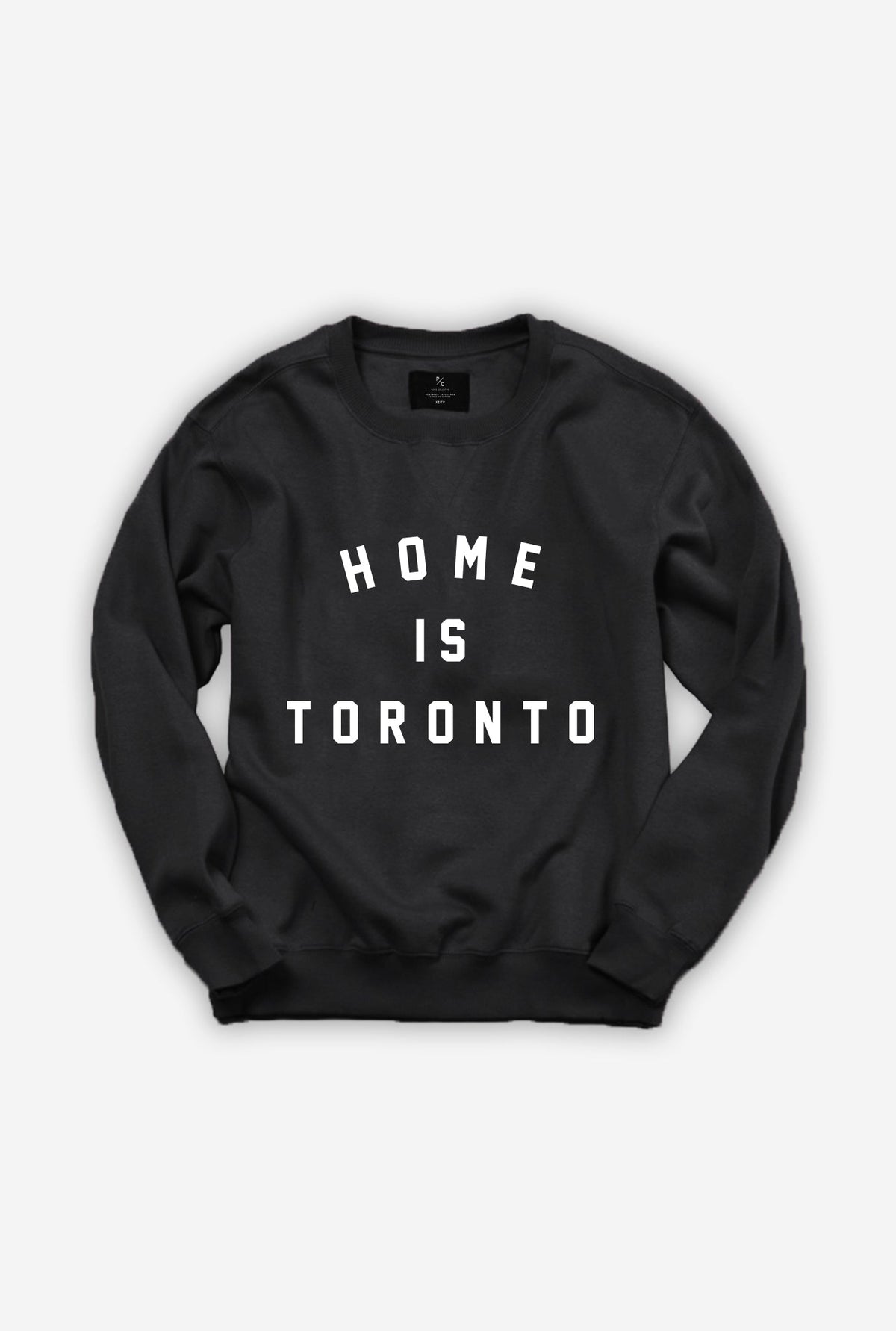 home is toronto crewneck sweater black