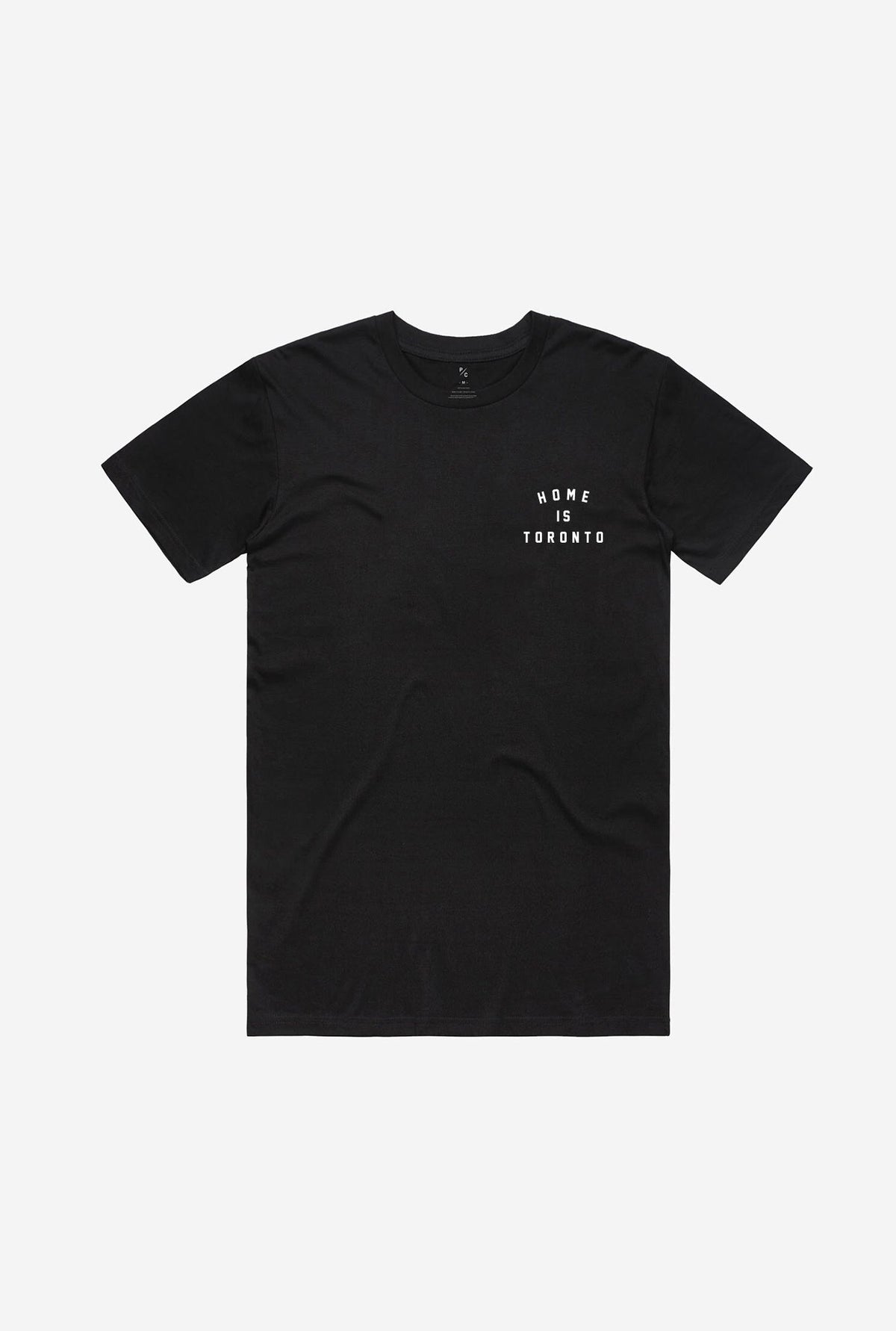 Home is Toronto Crescent T-Shirt - Black