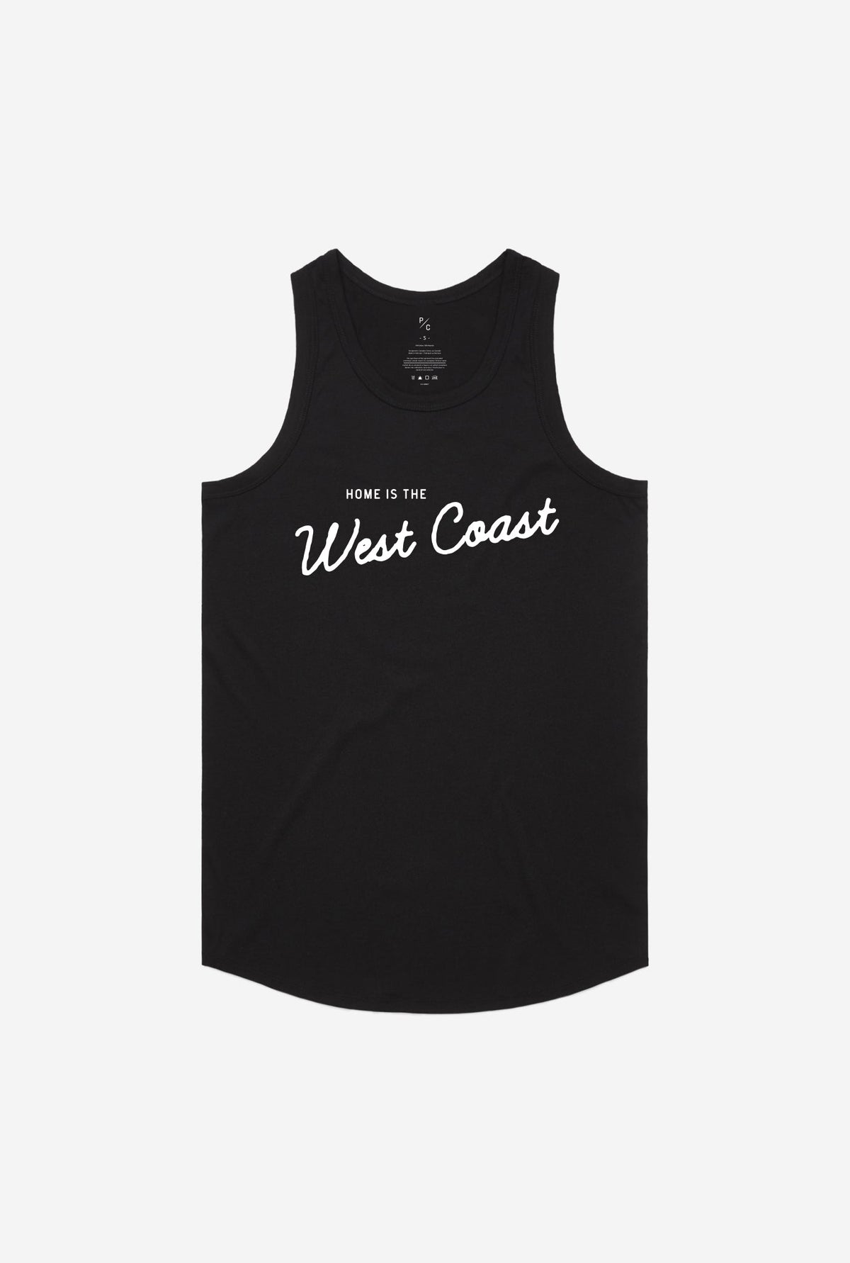 Home is the West Coast Tank - Black