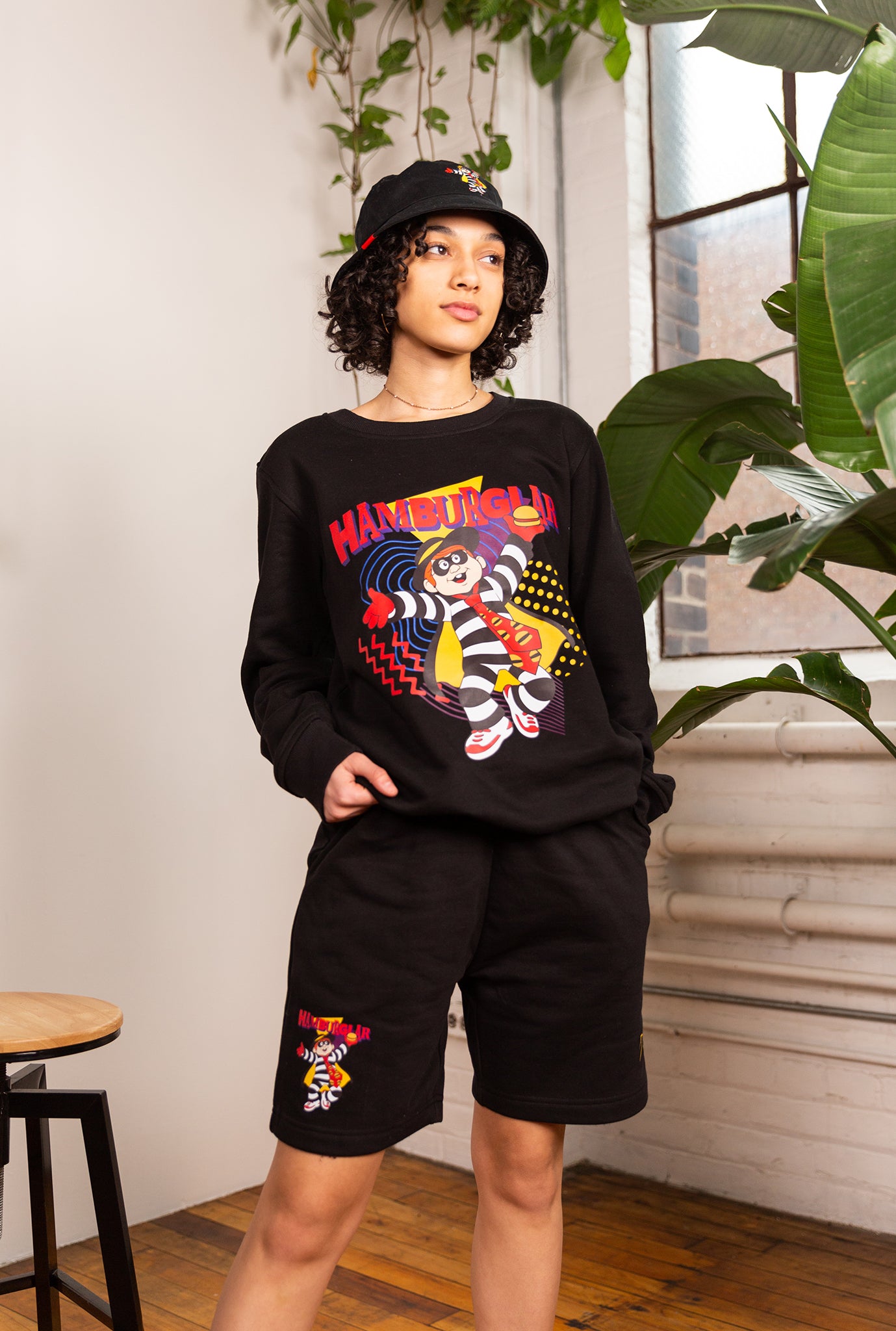 Vintage Hamburglar Shorts - Black