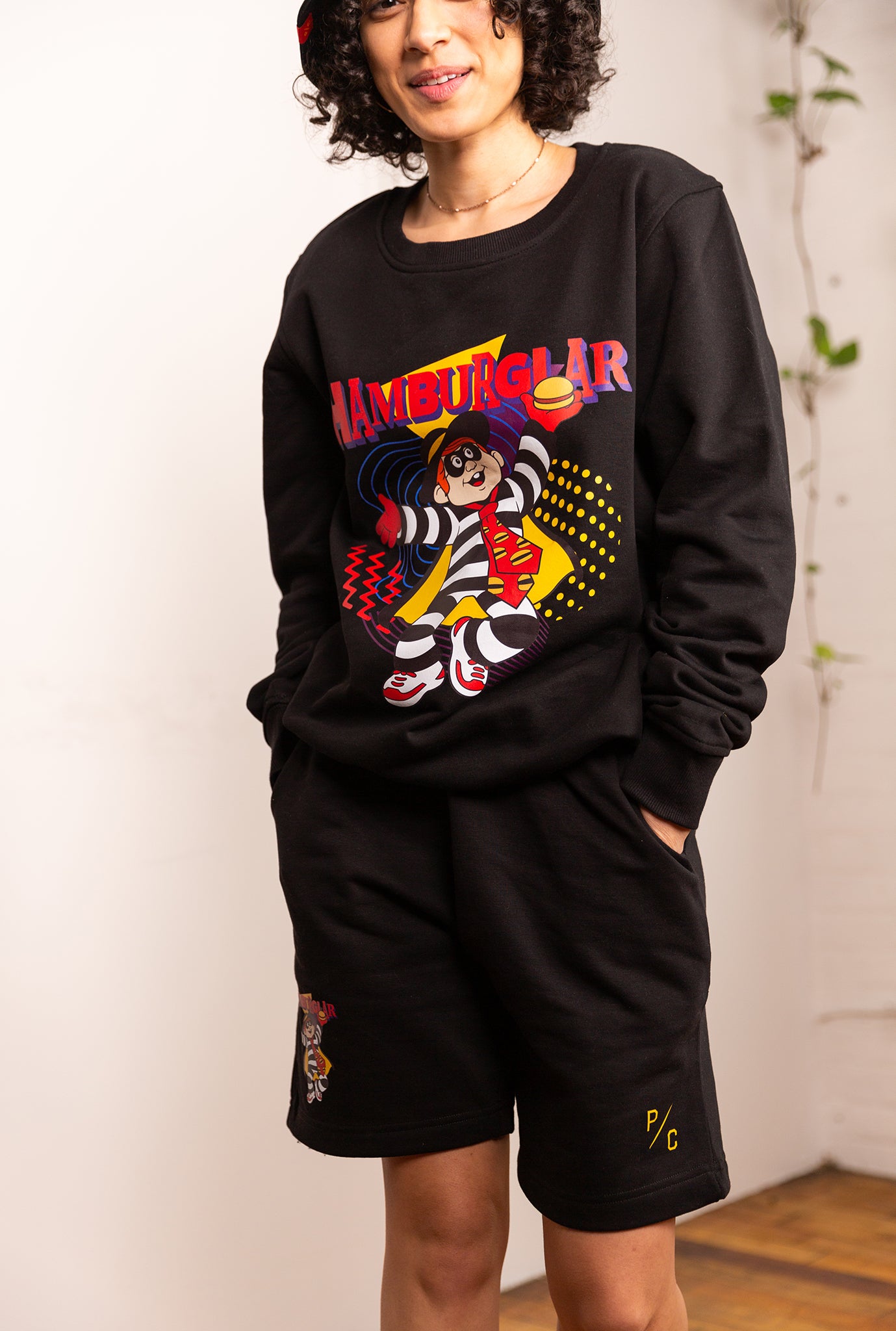 Vintage Hamburglar Shorts - Black