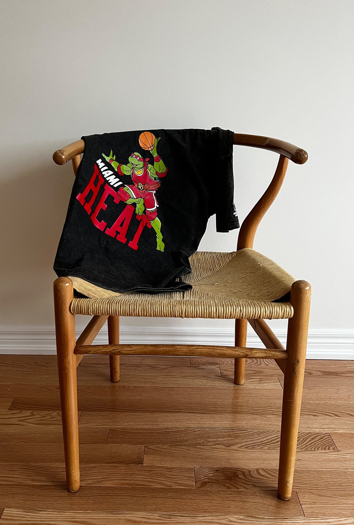 P/C x TMNT Miami Heat Stonewash T-Shirt - Black