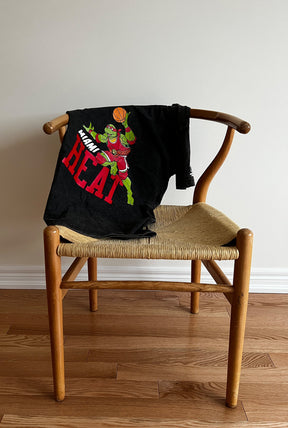 P/C x TMNT Miami Heat Stonewash T-Shirt - Black