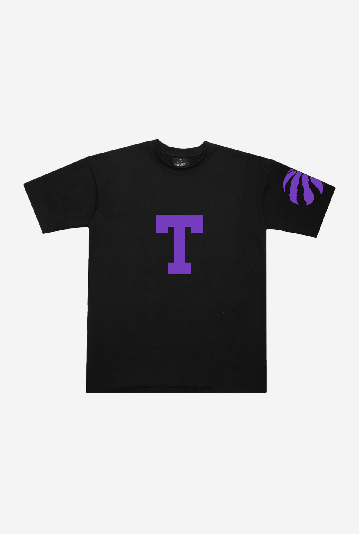 Toronto Raptors 'T' Heavyweight T-Shirt - Black