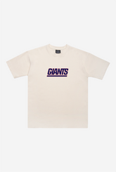 New York Giants Heavyweight T-Shirt - Natural