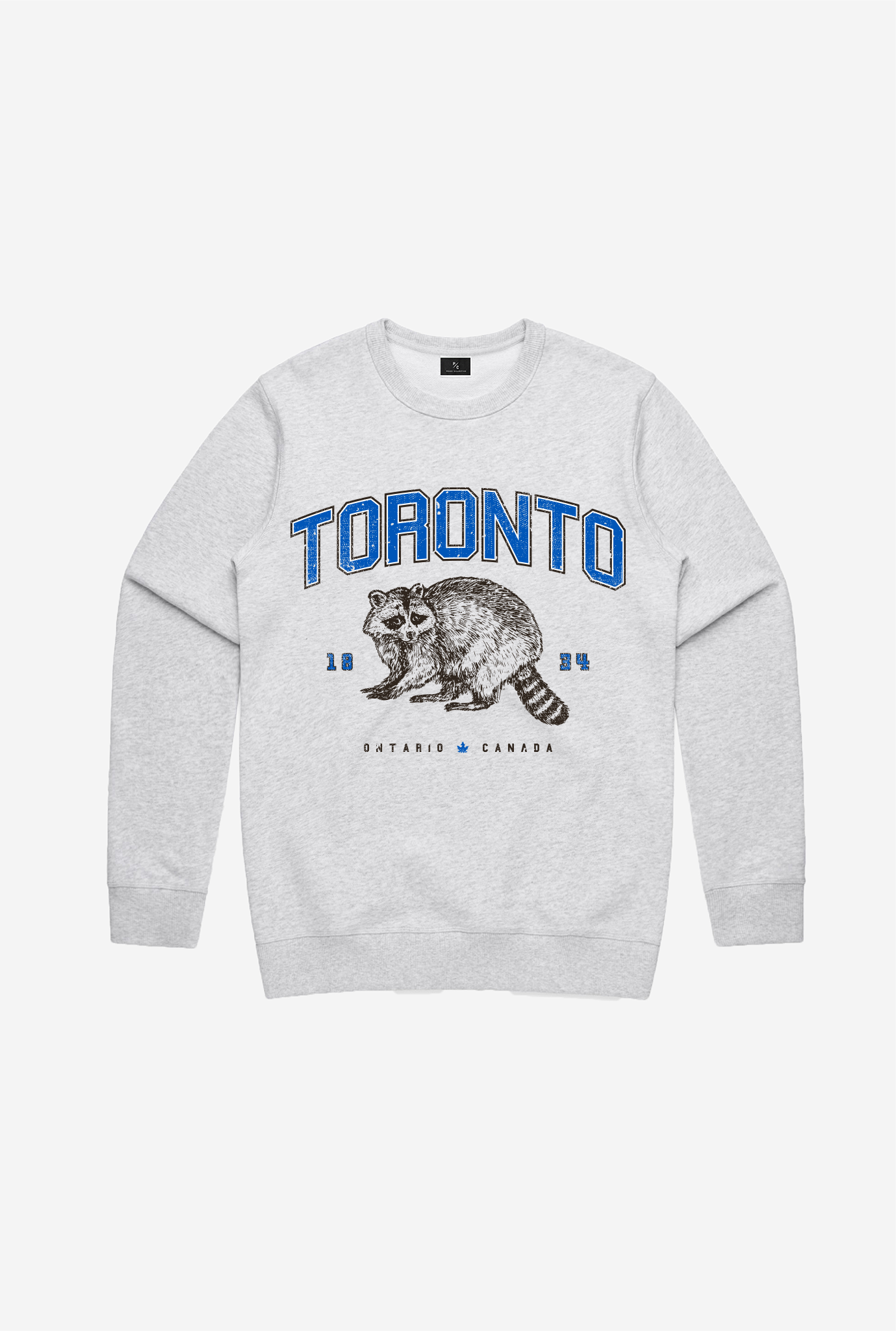 Toronto Raccoon Vintage Crewneck - Grey