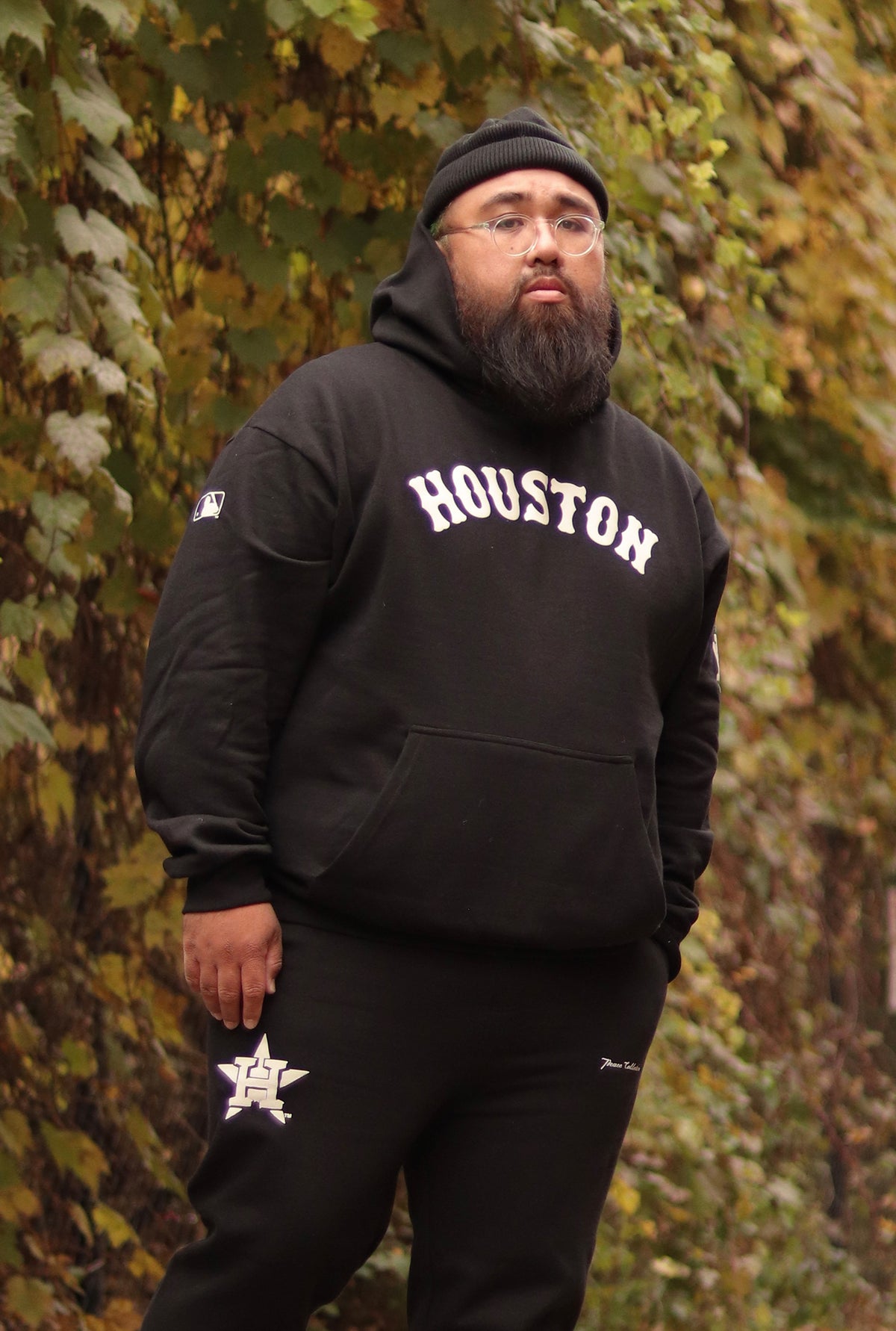 Houston Astros Essential Heavyweight Hoodie - Black