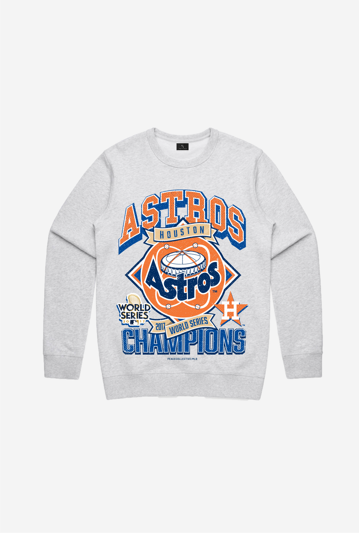 Houston Astros Vintage Cooperstown Collection Rundhalsausschnitt - Aschgrau