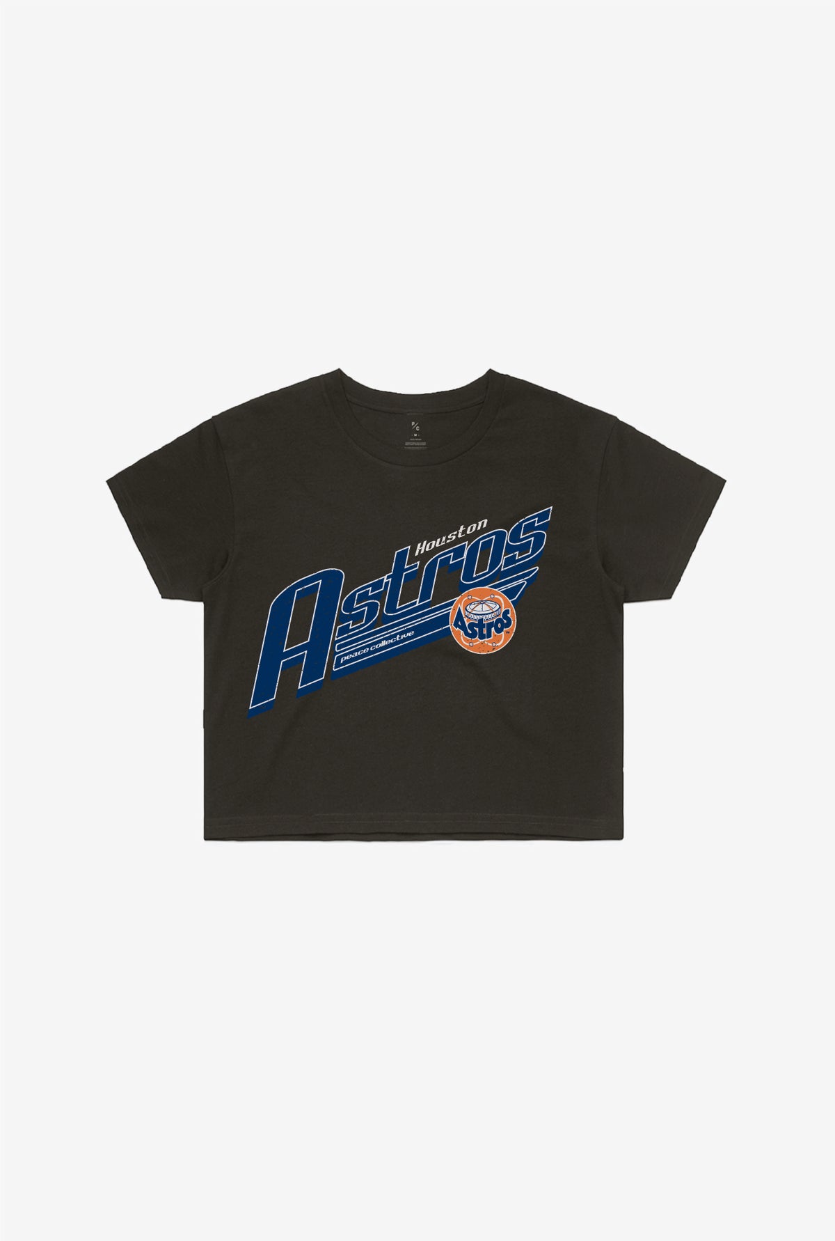 Houston Astros Vintage Cropped T-Shirt - Black