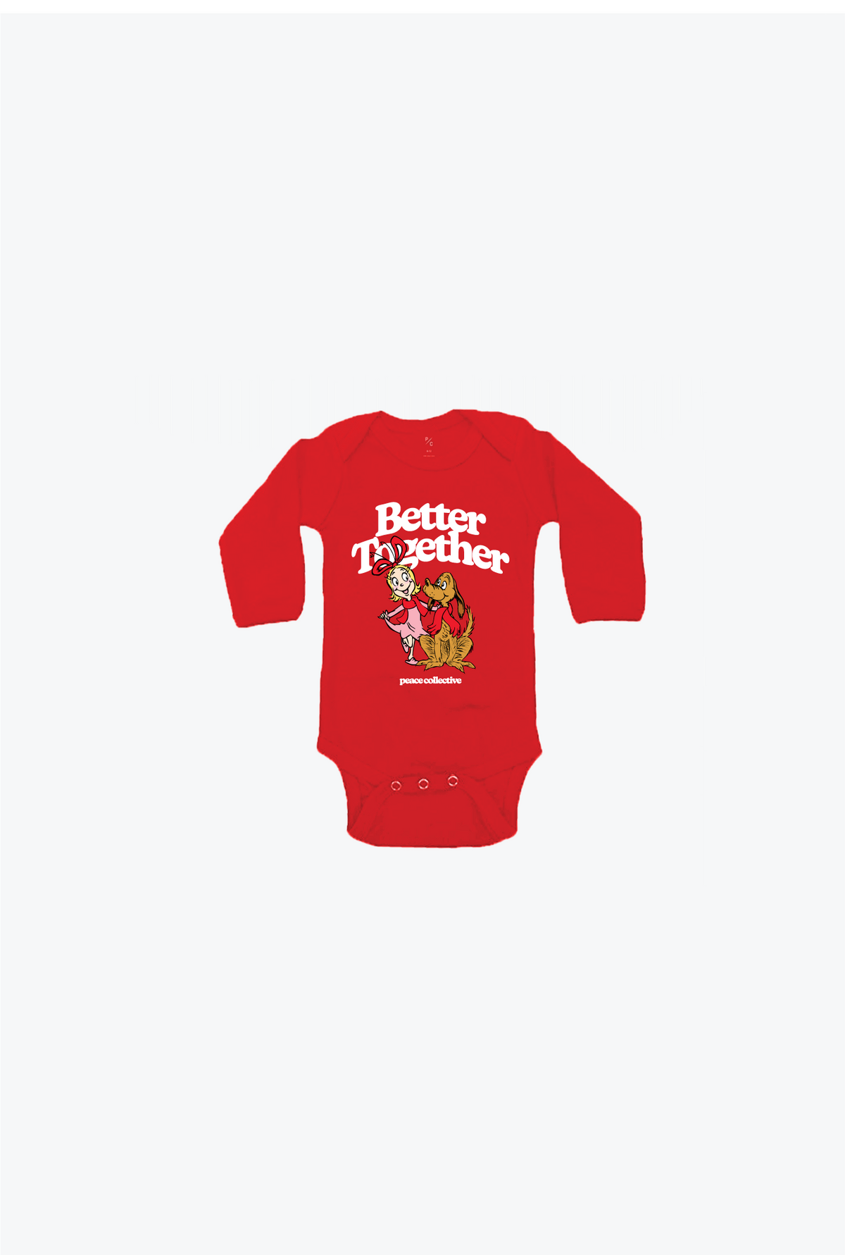 Better Together Cindy & Max Onesie - Red