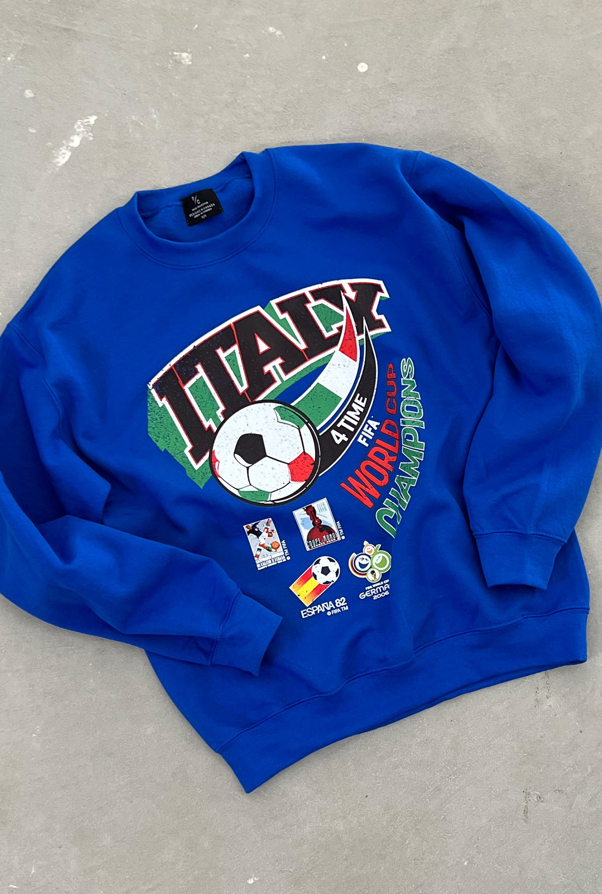 FIFA Historic World Cup Team Italy Crewneck - Blue