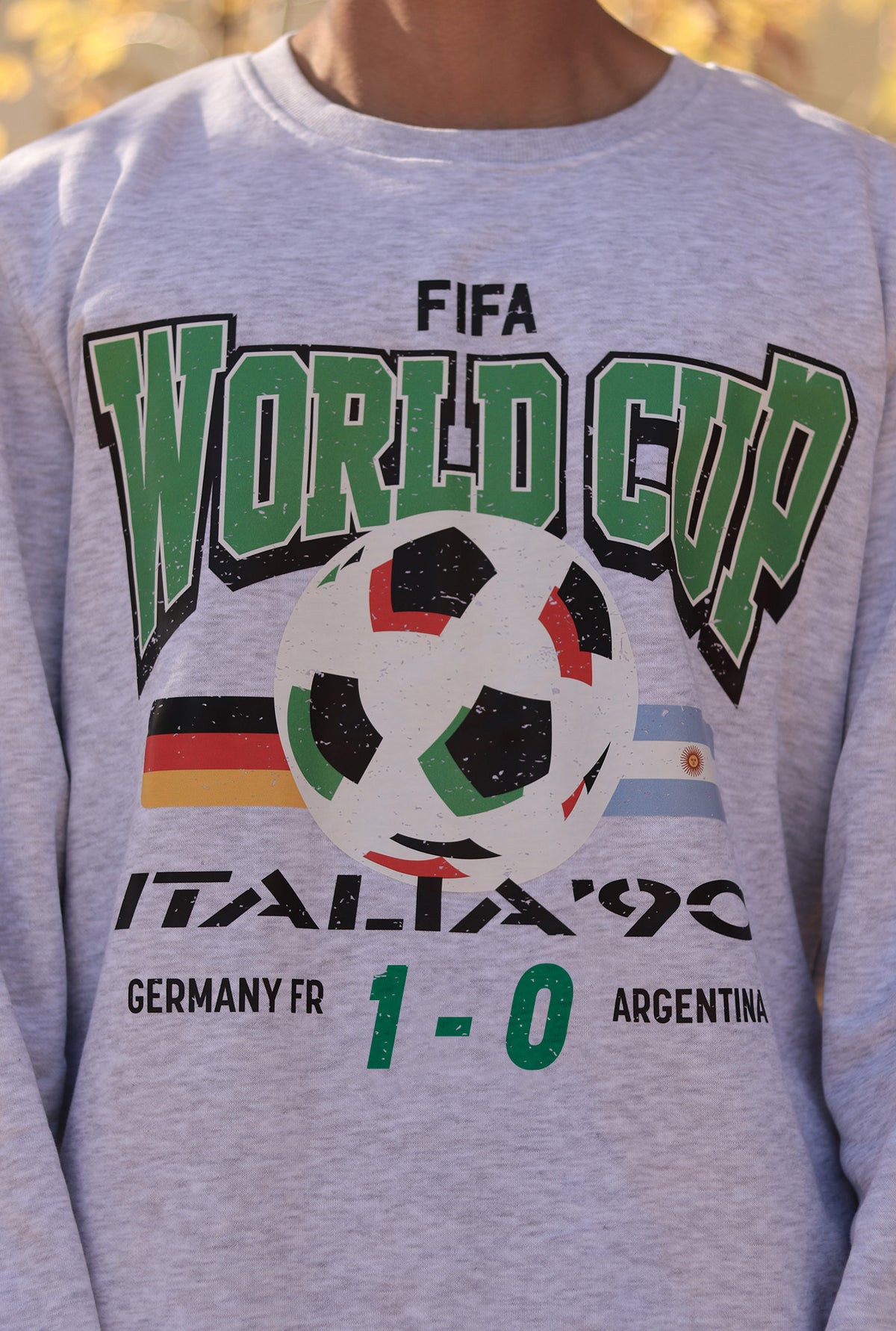 FIFA World Cup Italy 1990 Final Crewneck - Ash